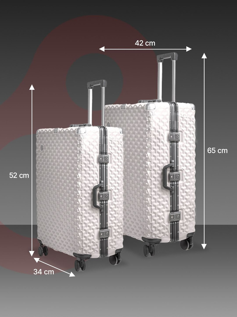 CLUB HACHI Unisex Set Of 2 Textured Hard-Sided Trolley Bag
